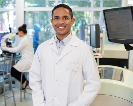 young scientist in lab