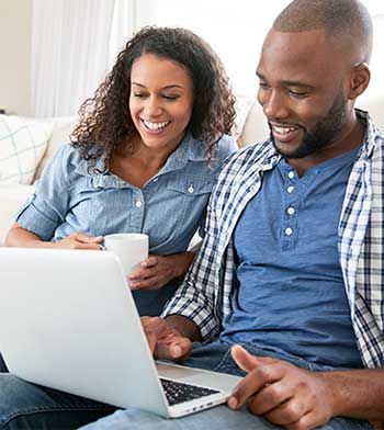 couple at laptop